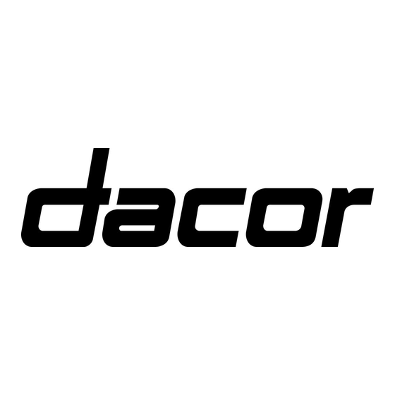 Dacor OBC36 Installation Instructions