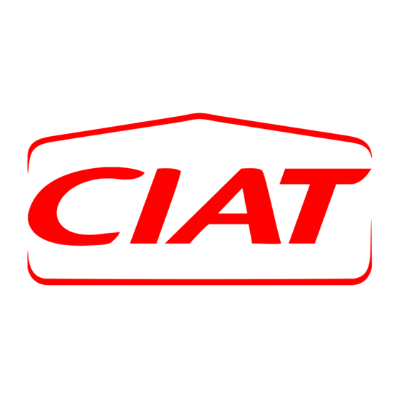CIAT MELODY Installation, Operation, Commissioning, Maintenance