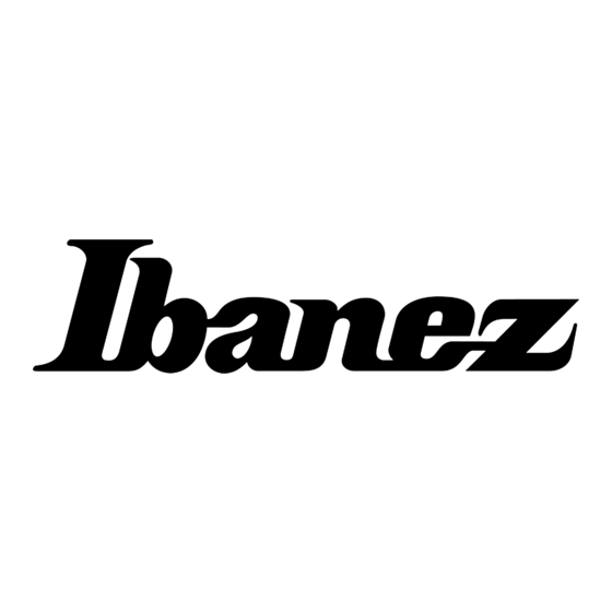Ibanez Electric Bass Instruction Manual