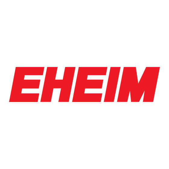 EHEIM professionel4+ Operating Instructions Manual
