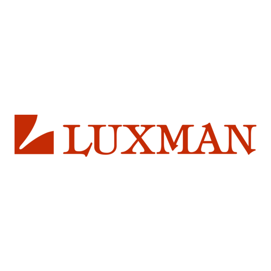 Luxman 7.1 Channel Reciever LR-8500 Owner's Manual