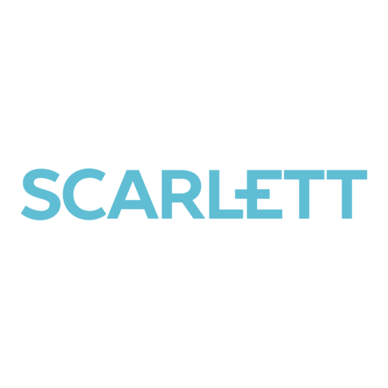 Scarlett SC-277 Instruction Manual