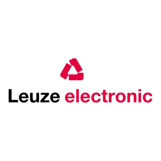 Leuze electronic RFU 61 Notes For Installation And Setting Up
