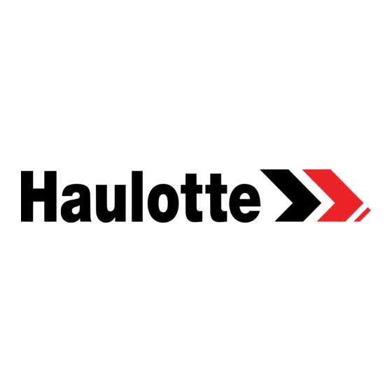 Haulotte QUICK UP 8 Operator's Manual