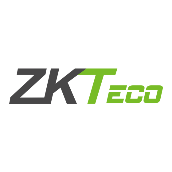 ZKTeco SpeedFace Series Quick Start Manual