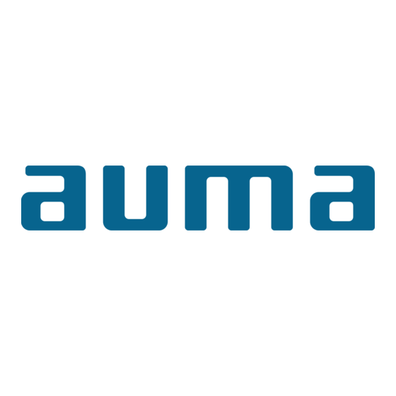 AUMA SQ 05.2 Operating Instructions Manual