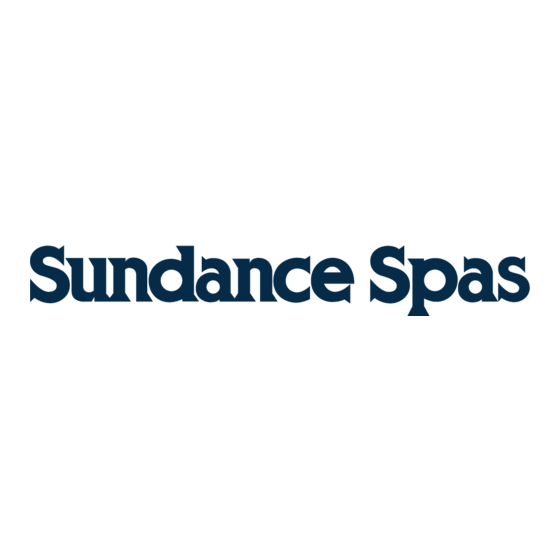 Sundance Spas Spas Installation Instructions Manual