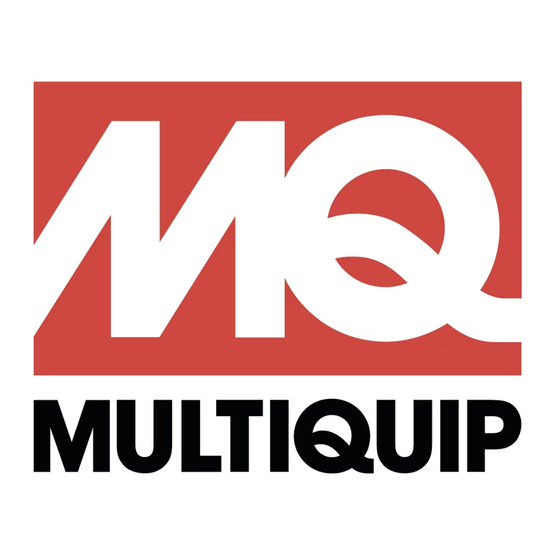 MULTIQUIP GLOBUG Series Operation And Parts Manual