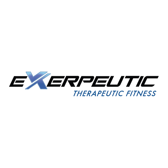 Exerpeutic 1020.2-EX Owner's Manual