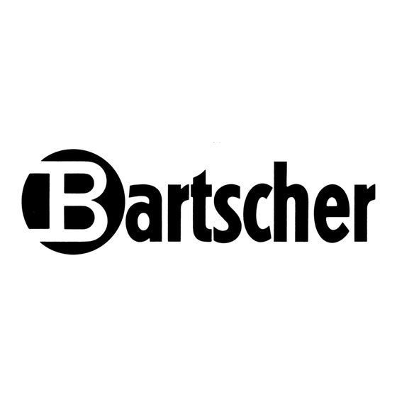 Bartscher 109881 Instruction Manual