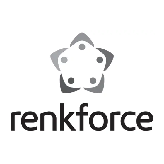 Renkforce 1493869 Operating Instructions Manual