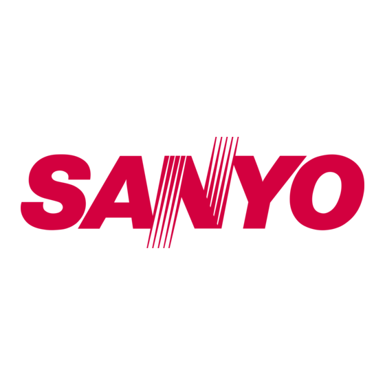 Sanyo Camera Lens Instruction Manual