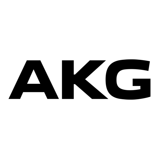 AKG HSC 100 OC User Instructions