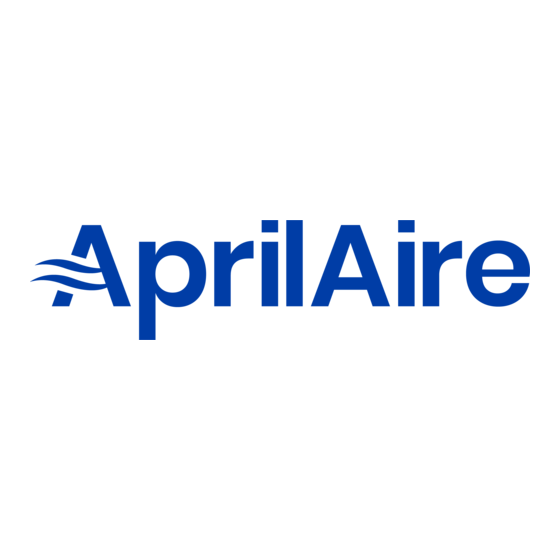 Aprilaire 800 Series Installation & Maintenance Instructions Manual