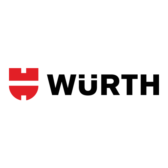 Würth 0772 122 42 Translation Of The Original Operating Instructions