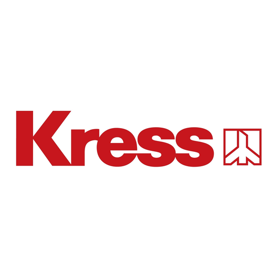 KRESS 1055 HTC Operating Instructions Manual