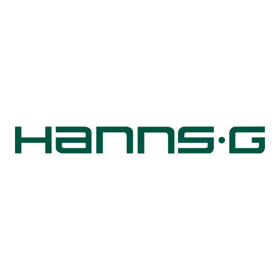 Hanns.G HB171DBB Quick Start Manual