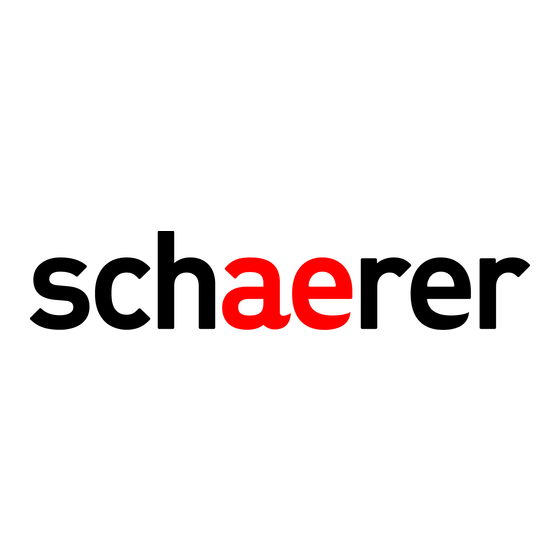 Schaerer Coffee Maker User Manual