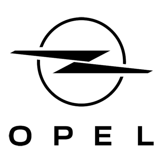 Opel OnStar Navi 5.0 Quick Manual