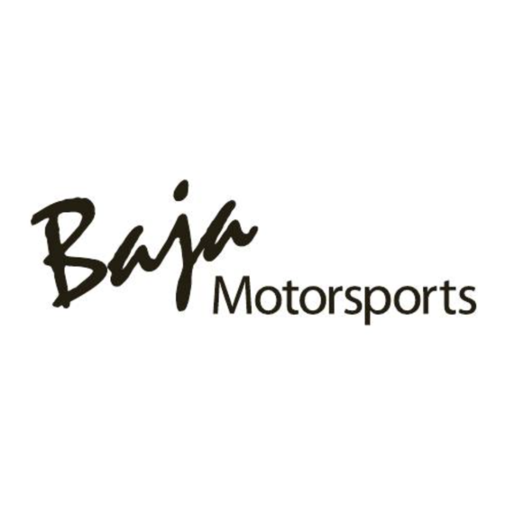 Baja motorsports BV250 Setup Instructions