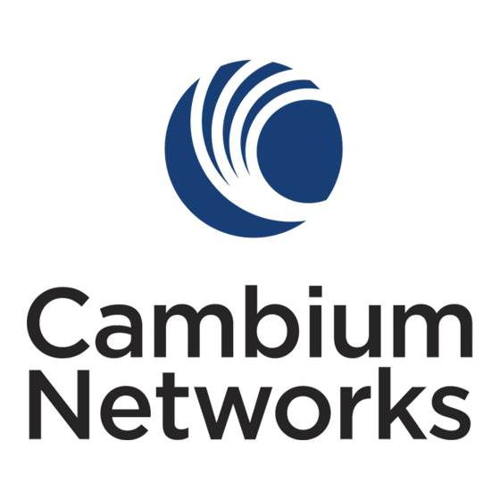 Cambium Networks PTP 820F Installation Manual