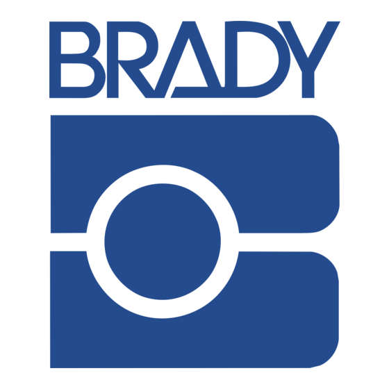 Brady touch print Owner's Manual
