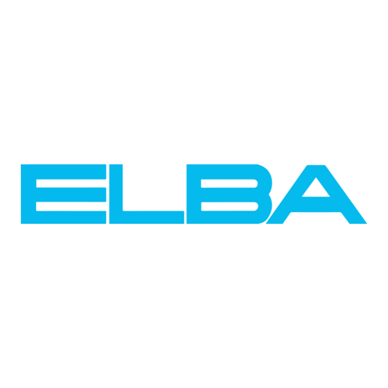 Elba P60 Series Instruction For The Use - Installation Advice
