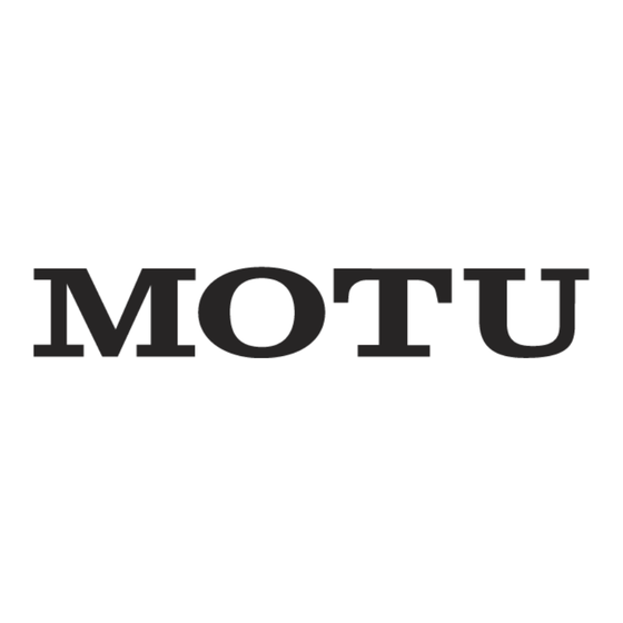 MOTU Traveler User Manual