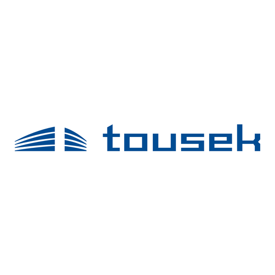 tousek ST 80A Installation And Connection Manual