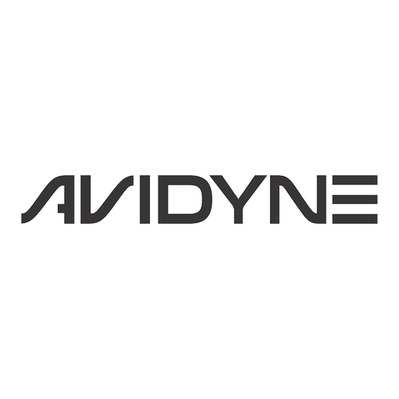 Avidyne Entegra EX5000 MFD Series Installation Manual