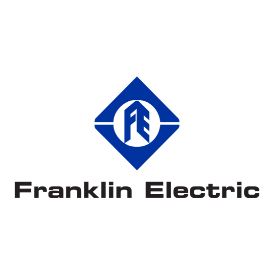 Franklin Electric INLINE 400 Installation And Operation Manual