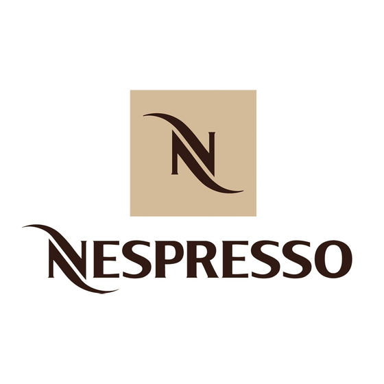 Nespresso ESSENZA Instructions Manual
