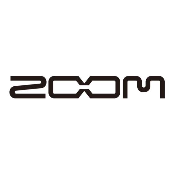Zoom LiveTrak ZL12 Quick Manual