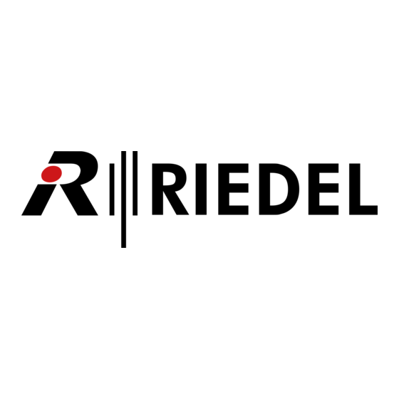 Riedel MediorNet TDM 7.2 User Manual