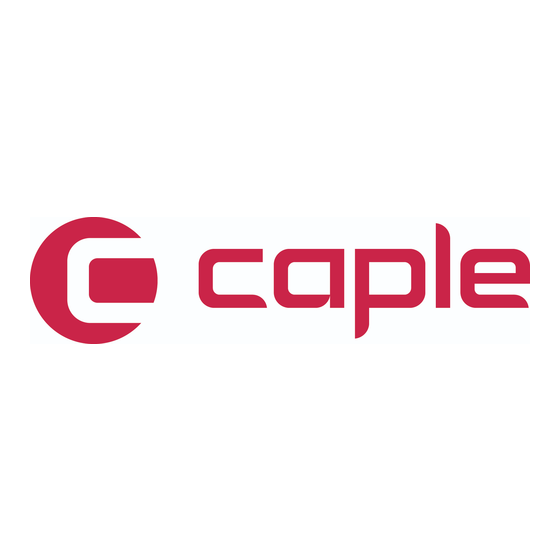 Caple SP600 User Instructions