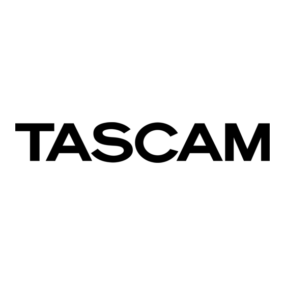 Tascam HS-P82 Notice