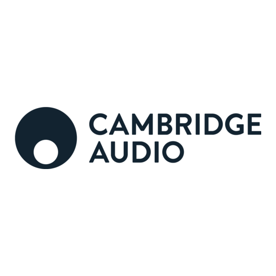 Cambridge Audio Azur 840A Supplementary Manual