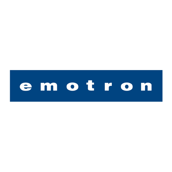 Emotron VFX 2.0 Quick Setup