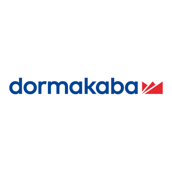 Dormakaba M A01 Quick Start Manual