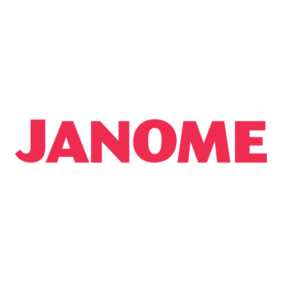 Janome Quilt Maker Pro 16 User Manual
