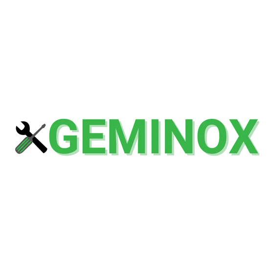 geminox THR 2-13 M75 Technical Instructions