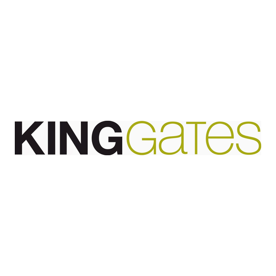 King gates STARG8 24NG Installation And Use Instructions Manual