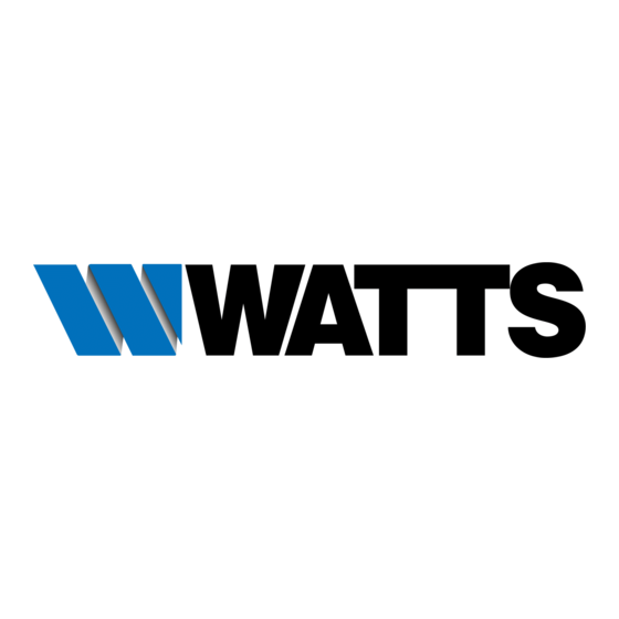 Watts iDROSET CSD Series Installation Instructions