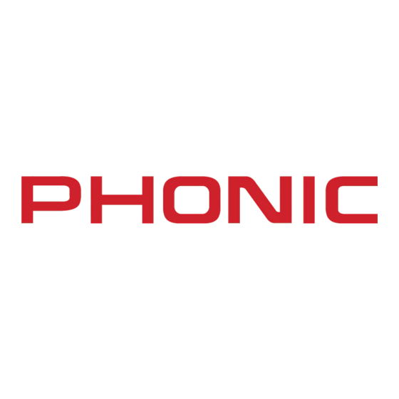 Phonic MAX 1000 User Manual