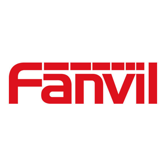 Fanvil X6U-V2 Quick Installation Manual