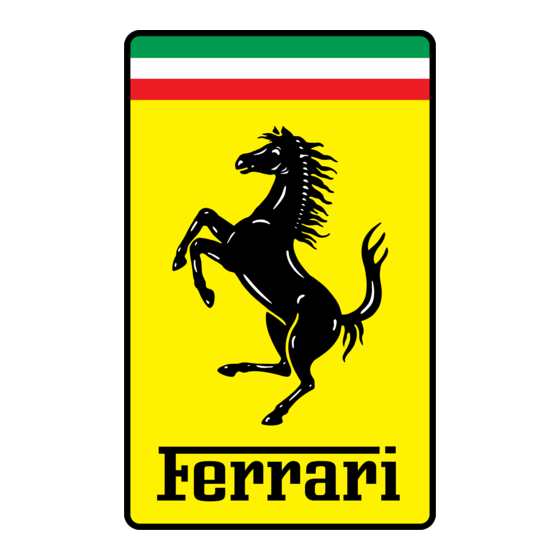 Ferrari Testarossa Owner's Manual