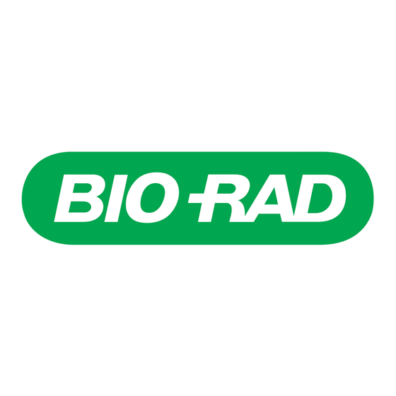 BIO RAD Aurum Plasmid Mini Kit Instruction Manual