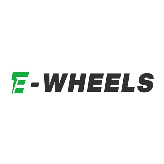 E-Wheels EW-1000 Owner's Manual
