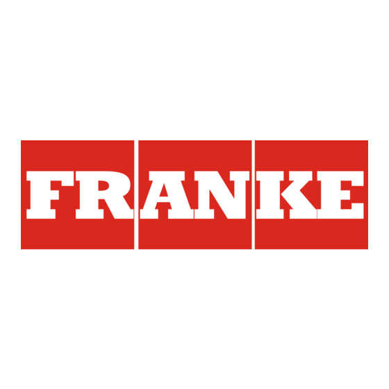 Franke HDTX506 Installation And Operating Instructions Manual