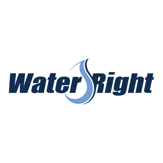 Water Right Impression Series Installation Instructions & Owner's Manual